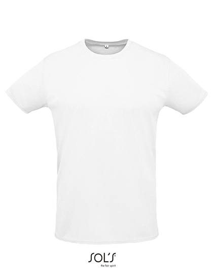 Unisex Sprint T-Shirt zum Besticken und Bedrucken in der Farbe White mit Ihren Logo, Schriftzug oder Motiv.