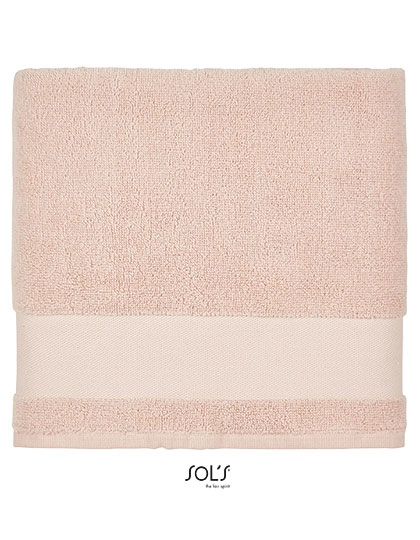 Hand Towel Peninsula 50 zum Besticken und Bedrucken in der Farbe Creamy Pink mit Ihren Logo, Schriftzug oder Motiv.