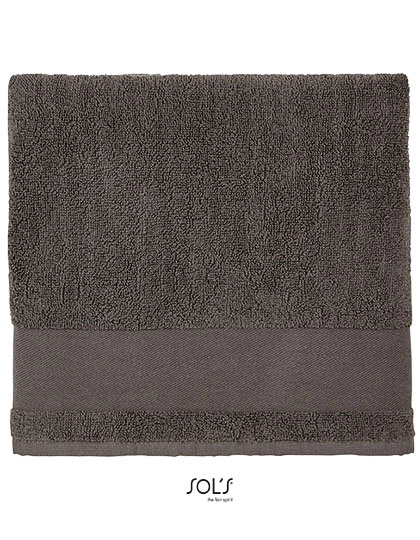 Hand Towel Peninsula 50 zum Besticken und Bedrucken in der Farbe Dark Grey (Solid) mit Ihren Logo, Schriftzug oder Motiv.