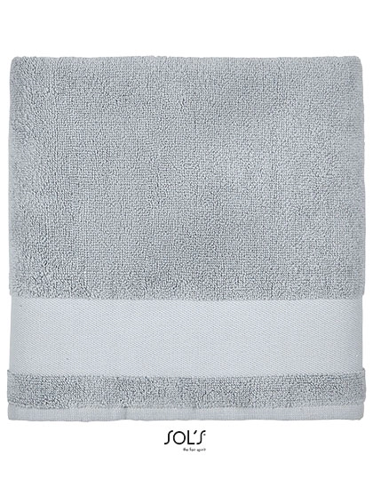 Hand Towel Peninsula 50 zum Besticken und Bedrucken in der Farbe Pure Grey mit Ihren Logo, Schriftzug oder Motiv.