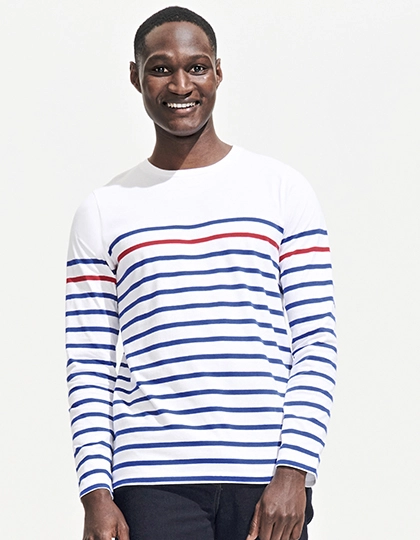 Men´s Long Sleeve Striped T-Shirt Matelot zum Besticken und Bedrucken mit Ihren Logo, Schriftzug oder Motiv.