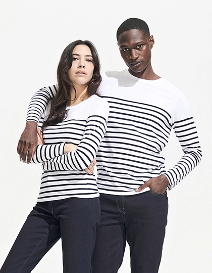 Women´s Long Sleeve Striped T-Shirt Matelot zum Besticken und Bedrucken mit Ihren Logo, Schriftzug oder Motiv.