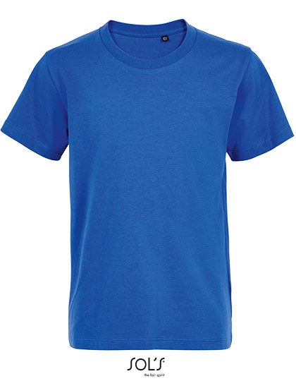 Kids´ Round Neck T-Shirt Martin zum Besticken und Bedrucken in der Farbe Royal Blue mit Ihren Logo, Schriftzug oder Motiv.