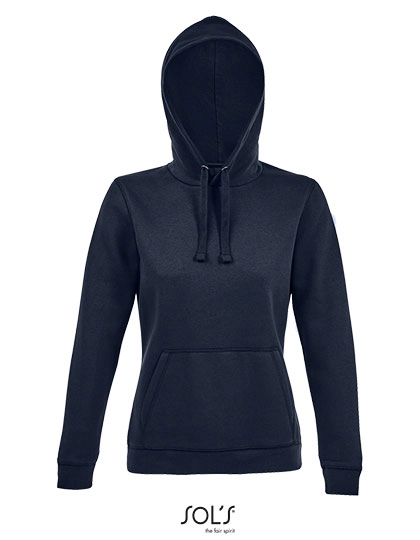 Women´s Hooded Sweatshirt Spencer zum Besticken und Bedrucken in der Farbe French Navy mit Ihren Logo, Schriftzug oder Motiv.