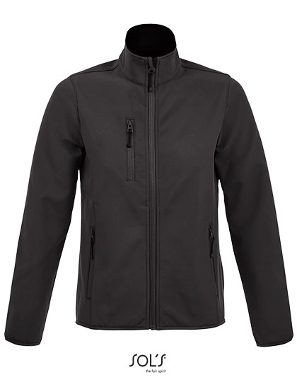 Women´s Softshell Jacket Radian zum Besticken und Bedrucken in der Farbe Charcoal Grey (Solid) mit Ihren Logo, Schriftzug oder Motiv.