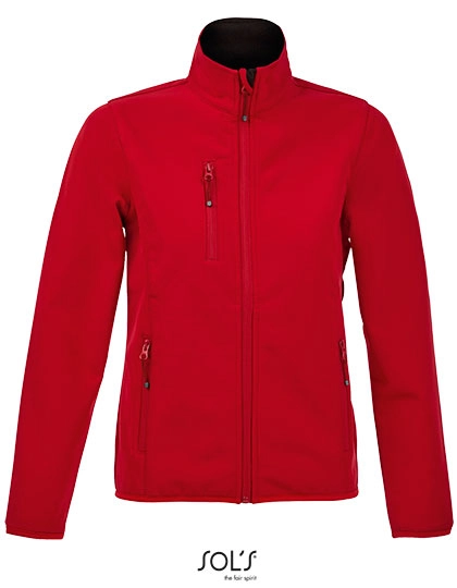 Women´s Softshell Jacket Radian zum Besticken und Bedrucken in der Farbe Pepper Red mit Ihren Logo, Schriftzug oder Motiv.