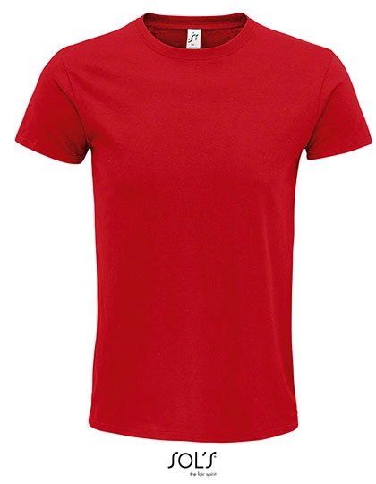 Unisex Epic T-Shirt zum Besticken und Bedrucken in der Farbe Red mit Ihren Logo, Schriftzug oder Motiv.