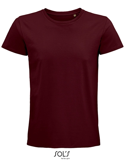 Men´s Pioneer T-Shirt zum Besticken und Bedrucken in der Farbe Burgundy mit Ihren Logo, Schriftzug oder Motiv.