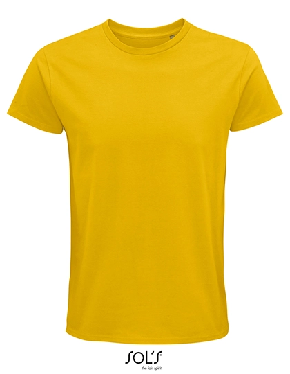 Men´s Pioneer T-Shirt zum Besticken und Bedrucken in der Farbe Gold mit Ihren Logo, Schriftzug oder Motiv.