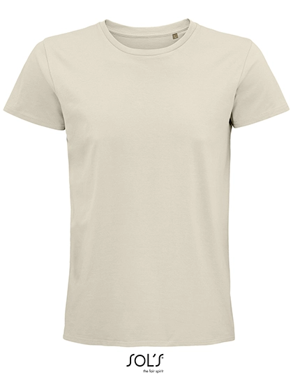 Men´s Pioneer T-Shirt zum Besticken und Bedrucken in der Farbe Natural mit Ihren Logo, Schriftzug oder Motiv.