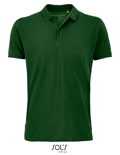 Men´s Planet Polo Shirt zum Besticken und Bedrucken in der Farbe Bottle Green mit Ihren Logo, Schriftzug oder Motiv.