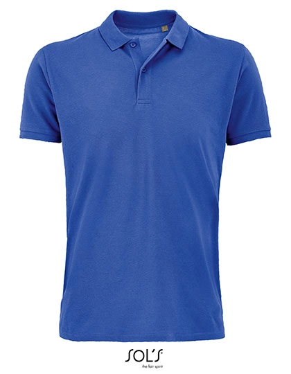 Men´s Planet Polo Shirt zum Besticken und Bedrucken in der Farbe Royal Blue mit Ihren Logo, Schriftzug oder Motiv.