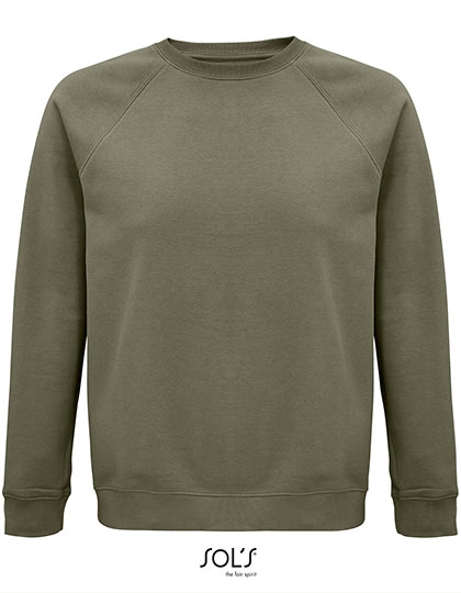 Unisex Space Sweatshirt zum Besticken und Bedrucken in der Farbe Khaki mit Ihren Logo, Schriftzug oder Motiv.