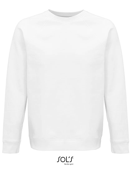 Unisex Space Sweatshirt zum Besticken und Bedrucken in der Farbe White mit Ihren Logo, Schriftzug oder Motiv.