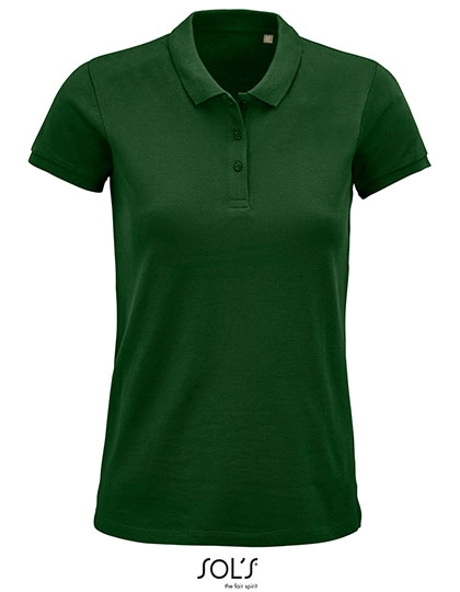 Women´s Planet Polo Shirt zum Besticken und Bedrucken in der Farbe Bottle Green mit Ihren Logo, Schriftzug oder Motiv.