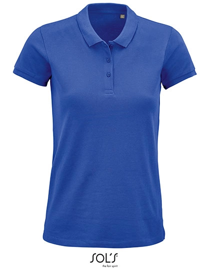Women´s Planet Polo Shirt zum Besticken und Bedrucken in der Farbe Royal Blue mit Ihren Logo, Schriftzug oder Motiv.