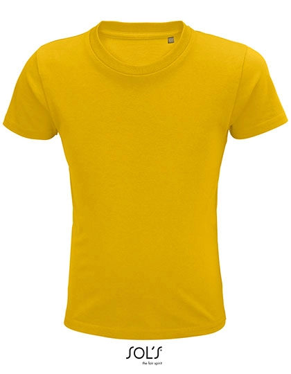 Kids´ Pioneer T-Shirt zum Besticken und Bedrucken in der Farbe Gold mit Ihren Logo, Schriftzug oder Motiv.