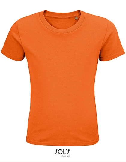 Kids´ Pioneer T-Shirt zum Besticken und Bedrucken in der Farbe Orange mit Ihren Logo, Schriftzug oder Motiv.