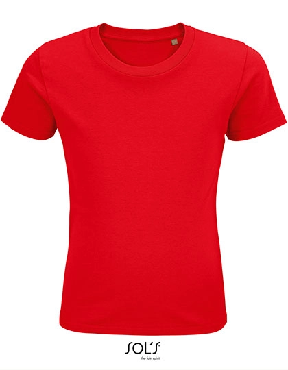 Kids´ Pioneer T-Shirt zum Besticken und Bedrucken in der Farbe Red mit Ihren Logo, Schriftzug oder Motiv.