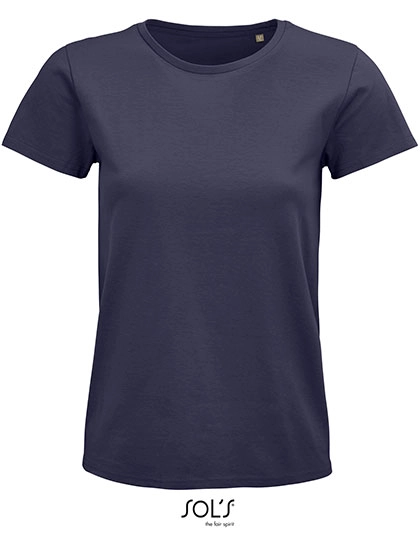 Women´s Pioneer T-Shirt zum Besticken und Bedrucken in der Farbe Mouse Grey (Solid) mit Ihren Logo, Schriftzug oder Motiv.