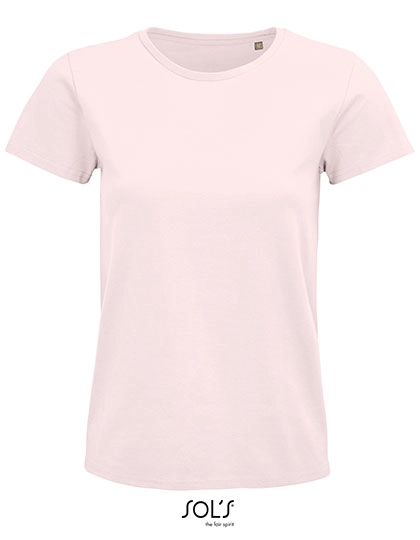 Women´s Pioneer T-Shirt zum Besticken und Bedrucken in der Farbe Pale Pink mit Ihren Logo, Schriftzug oder Motiv.