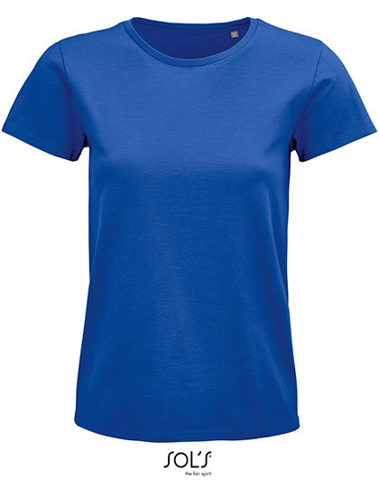 Women´s Pioneer T-Shirt zum Besticken und Bedrucken in der Farbe Royal Blue mit Ihren Logo, Schriftzug oder Motiv.