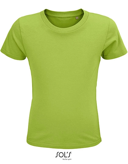 Kids´ Crusader T-Shirt zum Besticken und Bedrucken in der Farbe Apple Green mit Ihren Logo, Schriftzug oder Motiv.