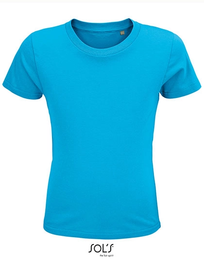 Kids´ Crusader T-Shirt zum Besticken und Bedrucken in der Farbe Aqua mit Ihren Logo, Schriftzug oder Motiv.