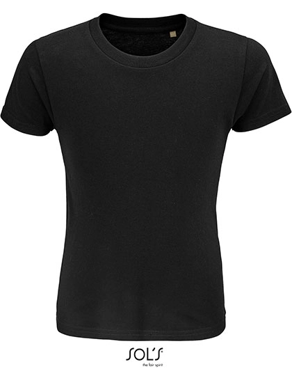 Kids´ Crusader T-Shirt zum Besticken und Bedrucken in der Farbe Deep Black mit Ihren Logo, Schriftzug oder Motiv.