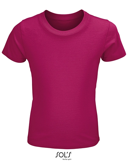 Kids´ Crusader T-Shirt zum Besticken und Bedrucken in der Farbe Fuchsia mit Ihren Logo, Schriftzug oder Motiv.
