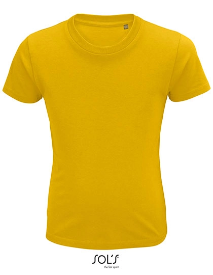 Kids´ Crusader T-Shirt zum Besticken und Bedrucken in der Farbe Gold mit Ihren Logo, Schriftzug oder Motiv.