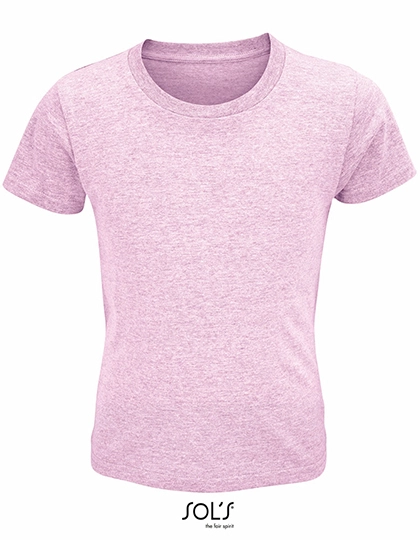 Kids´ Crusader T-Shirt zum Besticken und Bedrucken in der Farbe Heather Pink mit Ihren Logo, Schriftzug oder Motiv.