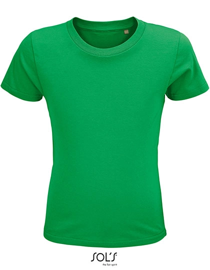 Kids´ Crusader T-Shirt zum Besticken und Bedrucken in der Farbe Kelly Green mit Ihren Logo, Schriftzug oder Motiv.