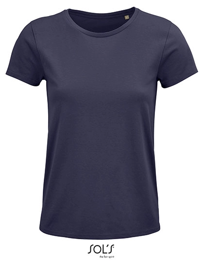 Women´s Crusader T-Shirt zum Besticken und Bedrucken in der Farbe Mouse Grey (Solid) mit Ihren Logo, Schriftzug oder Motiv.