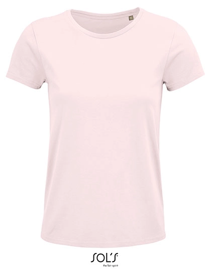 Women´s Crusader T-Shirt zum Besticken und Bedrucken in der Farbe Pale Pink mit Ihren Logo, Schriftzug oder Motiv.