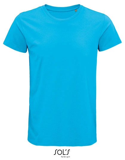 Men´s Crusader T-Shirt zum Besticken und Bedrucken in der Farbe Aqua mit Ihren Logo, Schriftzug oder Motiv.