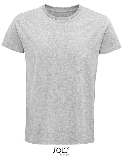 Men´s Crusader T-Shirt zum Besticken und Bedrucken in der Farbe Grey Melange mit Ihren Logo, Schriftzug oder Motiv.