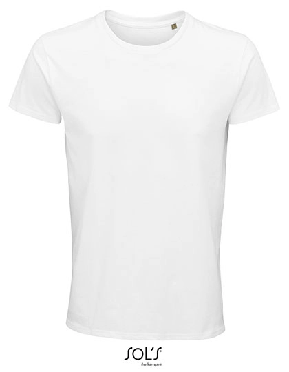 Men´s Crusader T-Shirt zum Besticken und Bedrucken in der Farbe White mit Ihren Logo, Schriftzug oder Motiv.