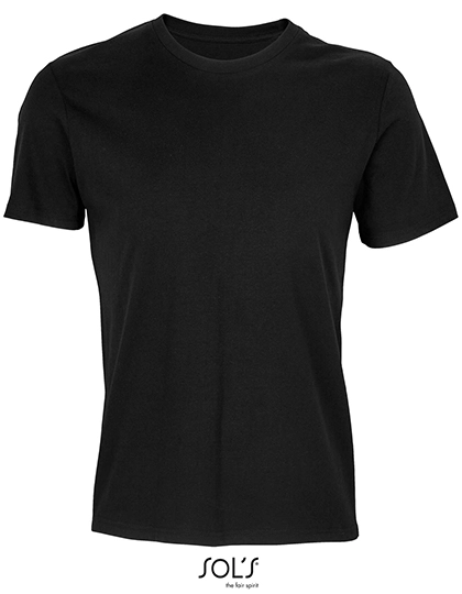 Unisex Odyssey T-Shirt zum Besticken und Bedrucken in der Farbe Black mit Ihren Logo, Schriftzug oder Motiv.