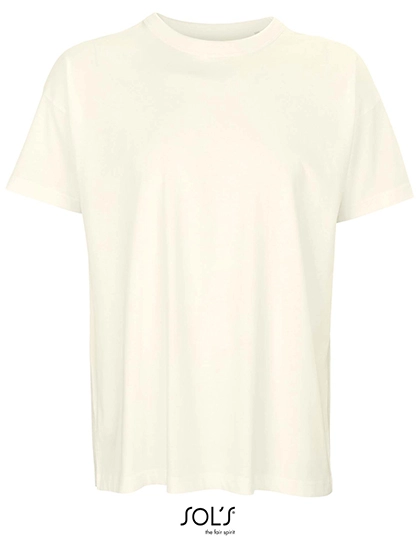 Men´s Boxy Oversized T-Shirt zum Besticken und Bedrucken in der Farbe Creamy White mit Ihren Logo, Schriftzug oder Motiv.