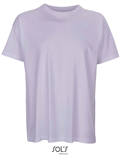 Men´s Boxy Oversized T-Shirt zum Besticken und Bedrucken in der Farbe Lilac mit Ihren Logo, Schriftzug oder Motiv.