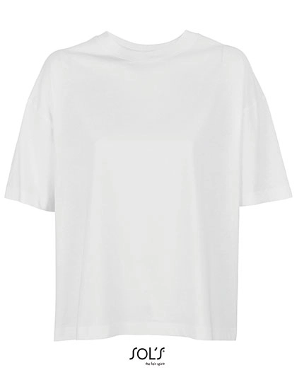 Women´s Boxy Oversized T-Shirt zum Besticken und Bedrucken mit Ihren Logo, Schriftzug oder Motiv.