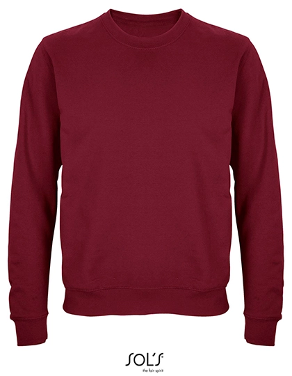 Unisex Columbia Crew Neck Sweatshirt zum Besticken und Bedrucken in der Farbe Burgundy mit Ihren Logo, Schriftzug oder Motiv.