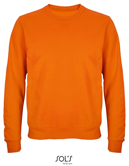 Unisex Columbia Crew Neck Sweatshirt zum Besticken und Bedrucken in der Farbe Orange mit Ihren Logo, Schriftzug oder Motiv.