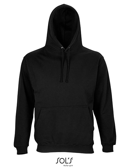 Unisex Condor Hooded Sweatshirt zum Besticken und Bedrucken in der Farbe Black mit Ihren Logo, Schriftzug oder Motiv.