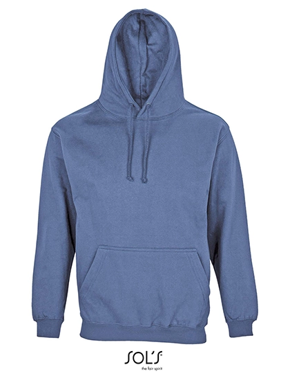 Unisex Condor Hooded Sweatshirt zum Besticken und Bedrucken in der Farbe Blue mit Ihren Logo, Schriftzug oder Motiv.