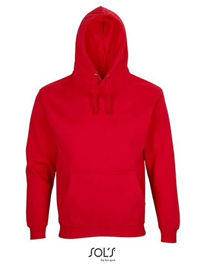 Unisex Condor Hooded Sweatshirt zum Besticken und Bedrucken in der Farbe Bright Red mit Ihren Logo, Schriftzug oder Motiv.