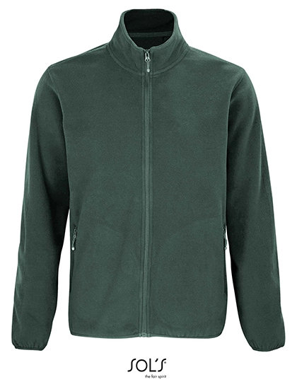 Men´s Factor Zipped Fleece Jacket zum Besticken und Bedrucken in der Farbe Forest Green mit Ihren Logo, Schriftzug oder Motiv.