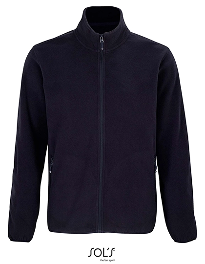 Men´s Factor Zipped Fleece Jacket zum Besticken und Bedrucken in der Farbe Navy mit Ihren Logo, Schriftzug oder Motiv.