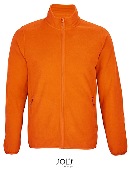Men´s Factor Zipped Fleece Jacket zum Besticken und Bedrucken in der Farbe Orange mit Ihren Logo, Schriftzug oder Motiv.